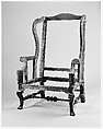 Easy chair, Black walnut, beech, soft maple, maple, American