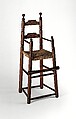 High Chair, Maple, hickory, American