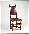 Leather chair, Maple, oak, American
