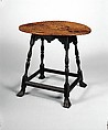 Oval table, Maple, oak, American