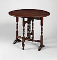 Oval table with falling leaves, Black walnut, white pine, American