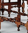 Oval table with falling leaves, Black walnut, white pine, American