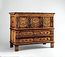 Chest with Drawers, Workshop of Peter Blin (ca. 1675–1725), Oak, pine, maple, American