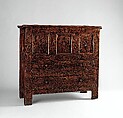 Chest-with-drawers, Oak, yellow pine, American