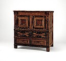 Chest with drawers, Red oak, yellow pine, hemlock, white pine, poplar, American