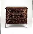 Chest with drawer, Probably Robert Crosman (1707–1799), Painted white pine, white cedar, American