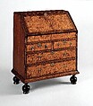 Desk, Black walnut, ash, white pine, poplar, American