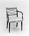 Armchair, Charles-Honoré Lannuier (France 1779–1819 New York), Mahogany, American