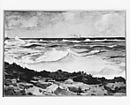 Shore and Surf, Nassau, Winslow Homer (American, Boston, Massachusetts 1836–1910 Prouts Neck, Maine), Watercolor and graphite on off-white wove paper, American