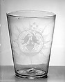 Tumbler, Non-lead glass with engraved decoration