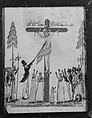 Drawing of the Crucifixion, Watercolor on white paper, American