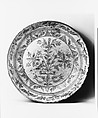 Plate, Attributed to John Leidy I (1764–1846), Earthenware; Redware with sgraffito decoration, American