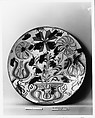 Plate, John Monday (1809–1862), Earthenware; Redware with sgraffito decoration, American