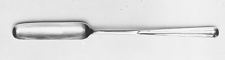 Marrow Spoon, H. & P.  American, Silver, American