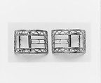 Shoe Buckle, Silver, American