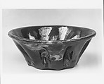 Bowl, Earthenware and slip decoration, American