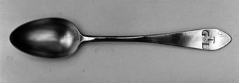Spoon, Probably Matthias Lemaire (active ca. 1781–1797), Silver, American