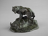 An Enemy That Warns, Charles M. Russell American, Bronze, American