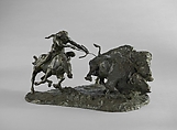 Buffalo Hunt, Charles M. Russell American, Bronze, American