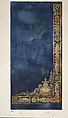 Portiere, Louis C. Tiffany (American, New York 1848–1933 New York), Watercolor, gouache, and graphite on off-white wove paper mounted to a paper-faced board, American