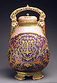 Covered potpourri vase, Ott and Brewer (American, Trenton, New Jersey, 1871–1893), Porcelain, American