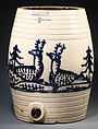 Water cooler, Julius and Edward Norton (active 1850–59), Stoneware, American