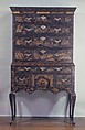 Chest of Drawers, Japanned maple, japanned white pine, white pine; brass, American