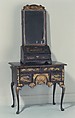 Dressing table, Japanned maple, japanned white pine, white pine, japanned birch; brass, American