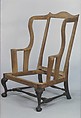 Easy Chair, Mahogany, maple, white pine, red maple, American