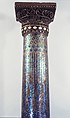 Column, Designed by Louis C. Tiffany (American, New York 1848–1933 New York), Mosaic, plaster, glass, and iron, American