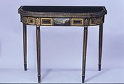 Card Table, Attributed to John Finlay (active ca. 1799–1833), Maple, oak, tulip, American
