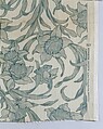 Daffodil textile, Candace Wheeler (American, Delhi, New York 1827–1923 New York), Printed and woven cotton velvet, American