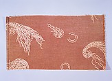 Nets-and-bubbles textile, Associated Artists (1883–1907), Woven silk and cotton, printed, American