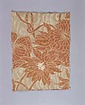 Woven water-lily sample, Associated Artists (1883–1907), Silk, woven, American