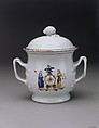 Sugar Bowl, Porcelain, Chinese, for American market