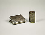 Cigarette Case, Tiffany & Co. (1837–present), Gold, silver, brass, patinated copper, gold-copper alloy, silver-copper alloy, and patinated copper-platinum-iron alloy, American