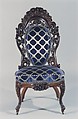 Side Chair, Attributed to John Henry Belter (American, born Germany 1804-1863 New York), Rosewood, ash, American