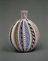 Flask, Nicholas Lutz, Blown glass, French