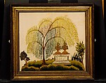 Memorial to Metcalf and Samuel Bowler, Miss Balch's Boarding and Day School (Providence, Rhode Island), Silk embroidered with chenille and silk threads, American