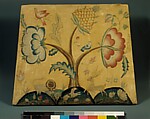 Side Chair, Painted maple, pine; crewel wool, linen, American