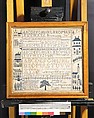 Sampler with apocalyptic verse, Ann McFarlan (1817–1835), Linen embroidery on linen, American
