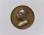 Gilbert Stuart, Obverse designed and modeled by Salathiel Ellis (1803–1879), Bronze, American