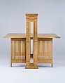 Print Table, Frank Lloyd Wright (American, Richland Center, Wisconsin 1867–1959 Phoenix, Arizona), White oak, American