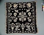 Crib or Doll Coverlet, Probably David Daniel Haring (1800–1889), Wool and cotton, woven, American