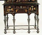 High chest of drawers, Japanned soft maple, poplar, white pine, American