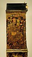 High chest of drawers, Japanned maple, japanned white pine, white pine, japanned birch; brass, American