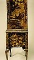 High chest of drawers, Japanned maple, japanned white pine, white pine, japanned birch; brass, American