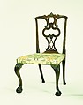 Side chair, Mahogany, maple, white pine; upholstery (modern), American