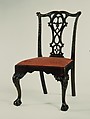 Side Chair, Mahogany, Atlantic white cedar, yellow pine; upholstery (modern), American