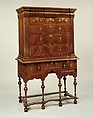 High Chest of Drawers, Black walnut, white pine, American